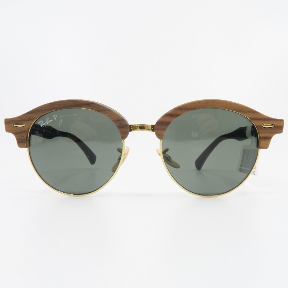 Ray-Ban Clubmaster New RB 4246M 118/58 Wood & Gold - Picture 2 of 9